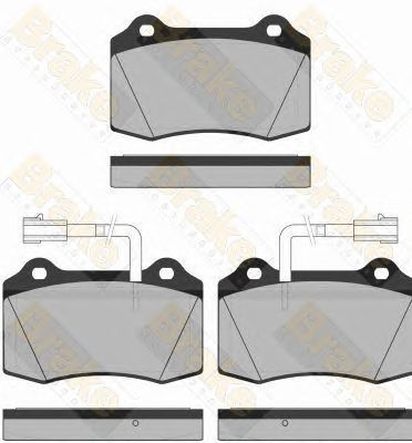 BRAKE ENGINEERING pa1328 -  Комплект тормозных колодок, дисковый тормоз